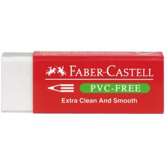 Ластик Faber-Castell \"PVC-free\" в карт.футляре, прямоугольной формы, размер 63*22*11мм