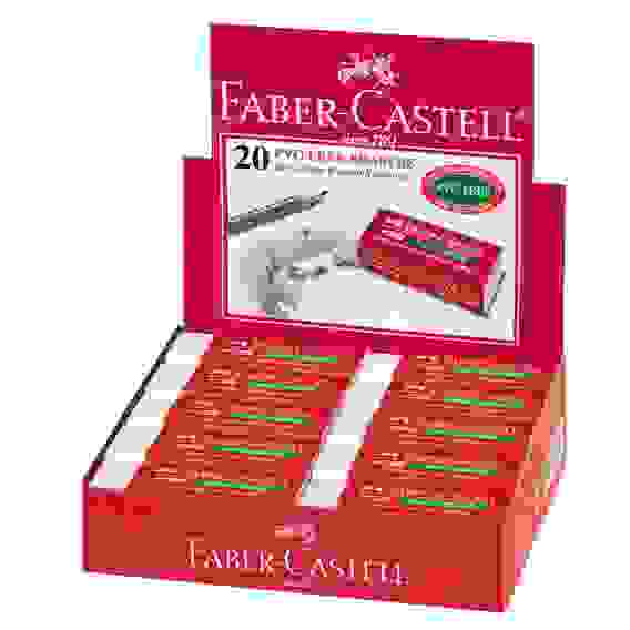 Ластик Faber-Castell \"PVC-free\" в карт.футляре, прямоугольной формы, размер 63*22*11мм