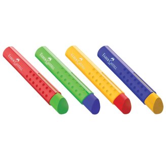 Ластик Faber-Castell \"Tri\" в пластиковом футляре, треугольной формы, размер 83*12,6*12,3мм