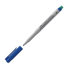 Маркер Faber-Castell \"Multimark non permanent\" стирающийся, для глад. поверхн. M, син., 1мм, с ласт.
