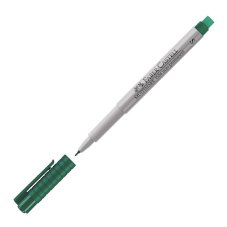 Маркер Faber-Castell \"Multimark non permanent\" стирающийся, для глад. поверхн. S,зелен,0,4мм,с ласт.
