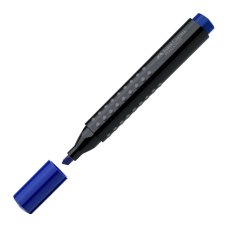 Маркер Faber-Castell \"Grip 1503\" перманентный, скошенный, синий, 5мм