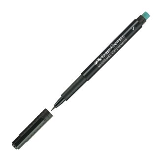 Маркер Faber-Castell \"Multimark permanent\" перманентный, универс. S, черный, игольч., 0,4мм,с ласт.