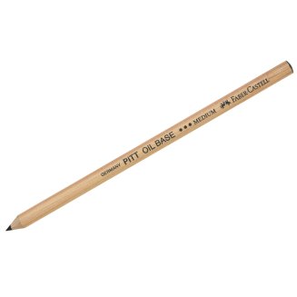 Карандаш Faber-Castell \"Pitt Oil Base\" масляный, черный, средний