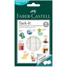 Масса Faber-Castell \"Tack-It\" для приклеивания в карт.упаковке 50г, 90 кубиков.