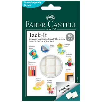 Масса Faber-Castell \"Tack-It\" для приклеивания в карт.упаковке 50г, 90 кубиков.