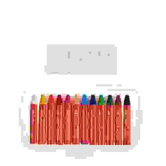 Мелки восковые утолщенные Faber-Castell \"Jumbo\", 12 цв., трехгранные, пластиковая упаковка