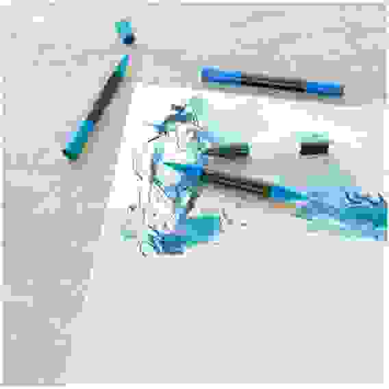 Набор акварельных пигм. маркеров Faber-Castell \"Albrecht Dürer\" 05цв., двухстор., кистев./пулевид.