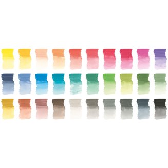 Набор акварельных пигм. маркеров Faber-Castell \"Albrecht Dürer\" 30цв., двухстор., кистев./пулевид.