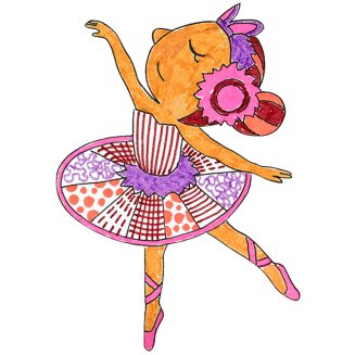 Набор Faber-Castell \"Connector Ballerina\" для рисования, 33 флом.,10 клипс для соединения, 2 карты