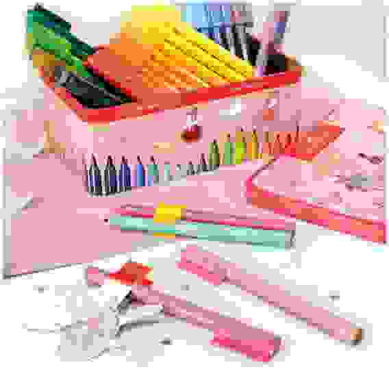 Набор Faber-Castell \"Connector Ballerina\" для рисования, 33 флом.,10 клипс для соединения, 2 карты