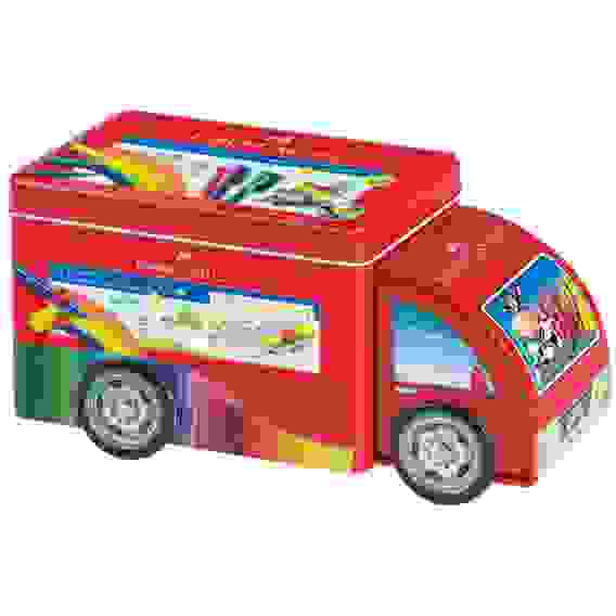 Набор Faber-Castell \"Connector Truck\" для рисования, 33 фломастера, 10 клипс в метал.кор.