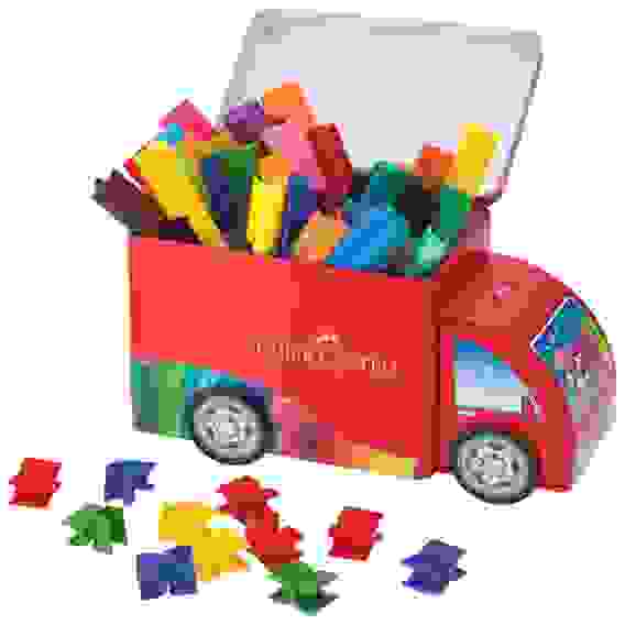 Набор Faber-Castell \"Connector Truck\" для рисования, 33 фломастера, 10 клипс в метал.кор.