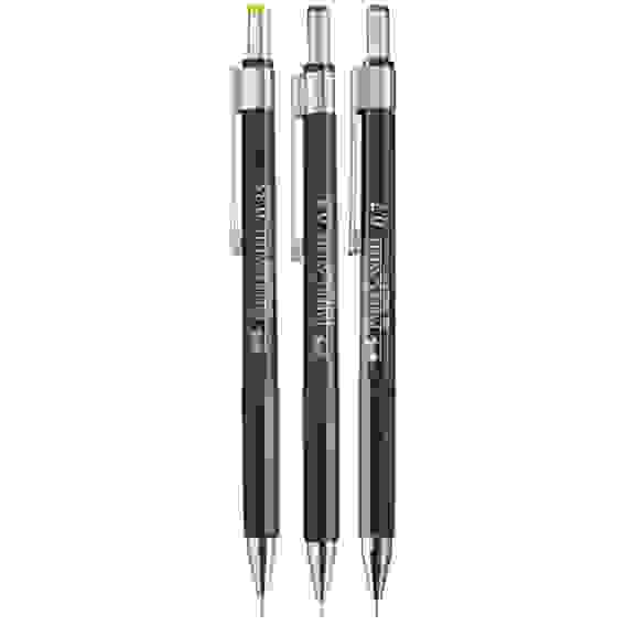 Набор карандашей механических Faber-Castell \"TK-Fine 97\", HB, 0,35/0,5/0,7мм, пласт. уп., европодвес