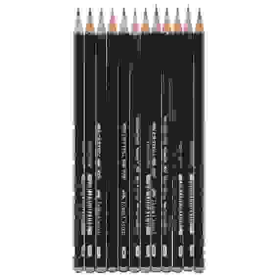 Набор Faber-Castell \"Castell 9000 Art Set\" карандашей чернографитных, 12шт., от 2H до 8B в метал.кор