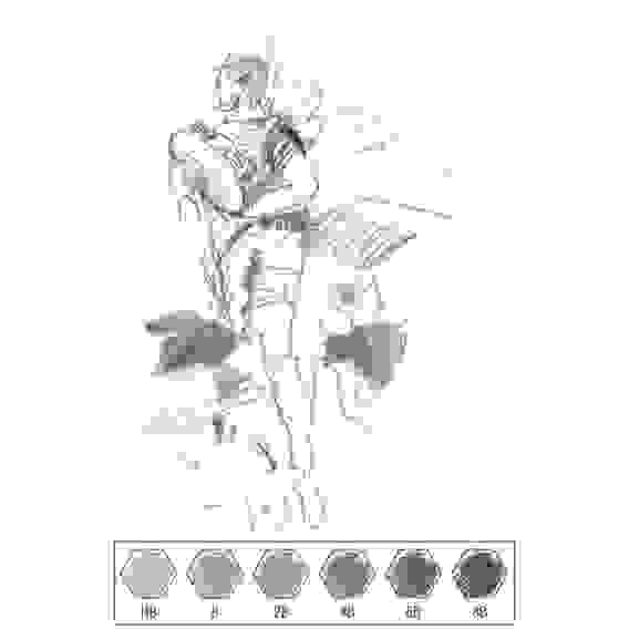 Набор карандашей ч/г Faber-Castell \"Castell 9000\", 06шт., HB-8B, заточен., метал. кор.