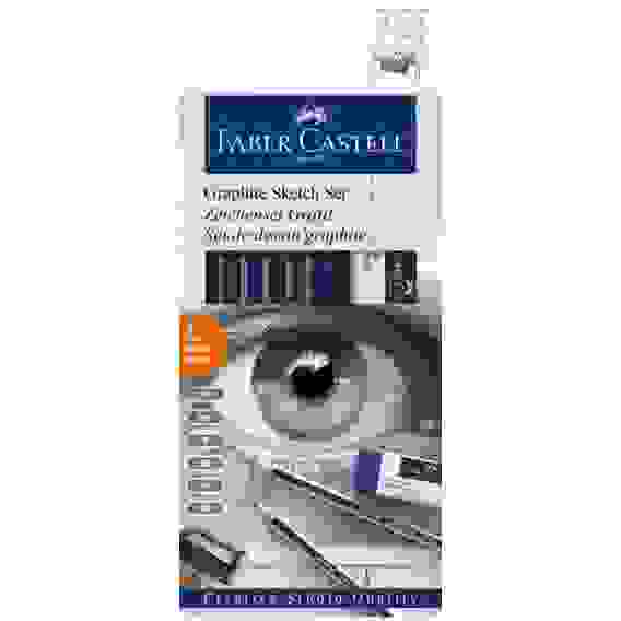 Набор Faber-Castell \"Goldfaber\" карандашей чернографитных, 6шт., 2H-6B, ластик, точилка в карт.уп.