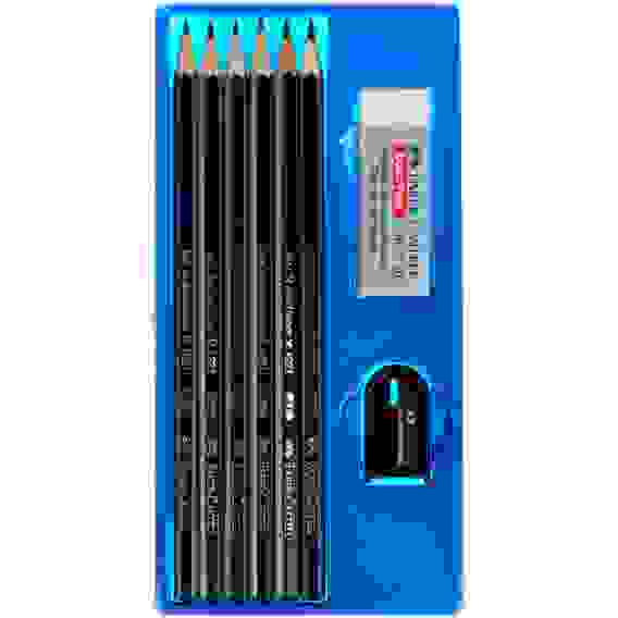 Набор Faber-Castell \"Goldfaber\" карандашей чернографитных, 6шт., 2H-6B, ластик, точилка в карт.уп.