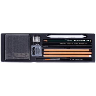 Художественные изделия Faber-Castell \"Art &amp; Graphic Compendium\" в наборе из 54 предм.,в дерев.пенале