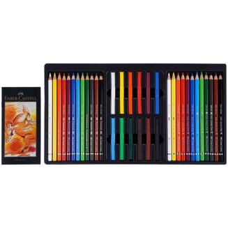 Художественные изделия Faber-Castell \"Art &amp; Graphic Compendium\" в наборе из 54 предм.,в дерев.пенале