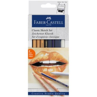 Набор художественных изделий Faber-Castell \"Classic Sketch\", 6 предметов, картон. упак.