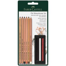 Художественные изделия Faber-Castell \"Pitt Monochrome\" в наборе из 9 предметов, в блистере