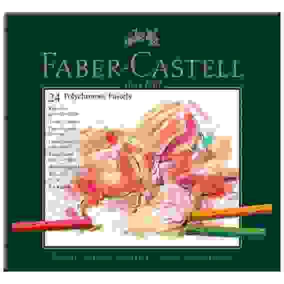 Пастель Faber-Castell \"Polychromos\" художественная в наборе из 24 цветов в картонной упаковке