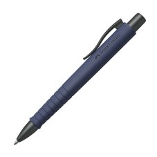 Ручка Faber-Castell \"Poly Ball Urban XB\" шариковая автоматическая, синяя, корпус темно-синий, 1,4мм