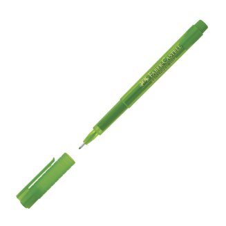 Ручка Faber-Castell \"Broadpen 1554\" капиллярная зеленая, толщина линии 0,8мм