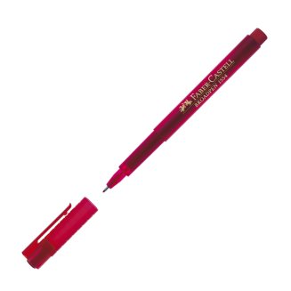 Ручка Faber-Castell \"Broadpen 1554\" капиллярная красная, толщина линии 0,8мм