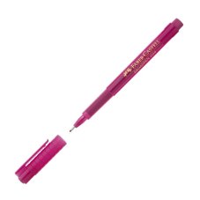 Ручка капиллярная Faber-Castell \"Broadpen 1554\" розовая, 0,8мм