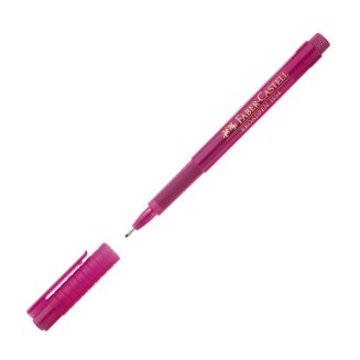 Ручка капиллярная Faber-Castell \"Broadpen 1554\" розовая, 0,8мм