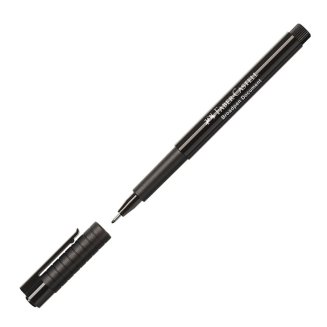 Ручка Faber-Castell \"Broadpen 1554\" капиллярная черная, толщина линии 0,8мм