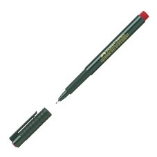 Ручка Faber-Castell \"Finepen 1511\" капиллярная красная, толщина линии 0,4мм