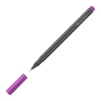 Ручка Faber-Castell \"Grip Finepen\" капиллярная фиолетовая, 0,4мм, корпус трехгранный