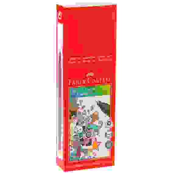 Ручка Faber-Castell \"Grip Finepen\" капиллярная черная, 0,4мм, корпус трехгранный