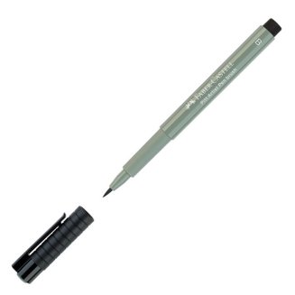 Ручка Faber-Castell \"Pitt Artist Pen Brush\" капиллярная кистевая, цвет 172 зеленая земля,