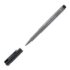 Ручка Faber-Castell \"Pitt Artist Pen Brush\" капиллярная кистевая, цвет 233 холодный серый IV,