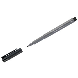 Ручка Faber-Castell \"Pitt Artist Pen Brush\" капиллярная кистевая, цвет 233 холодный серый IV,