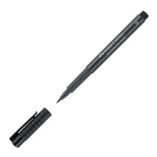 Ручка Faber-Castell \"Pitt Artist Pen Brush\" капиллярная кистевая, цвет 235 холодный серый VI,