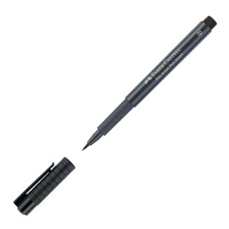 Ручка Faber-Castell \"Pitt Artist Pen Brush\" капиллярная кистевая, цвет 235 холодный серый VI,