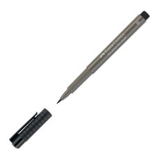 Ручка Faber-Castell \"Pitt Artist Pen Brush\" капиллярная кистевая, цвет 273 теплый серый IV,