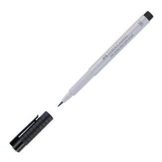Ручка Faber-Castell \"Pitt Artist Pen Soft Brush\" капиллярная кистевая, холодный серый I цвет 230