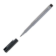 Ручка Faber-Castell \"Pitt Artist Pen Soft Brush\" капиллярная кистевая, холодный серый III цвет 232