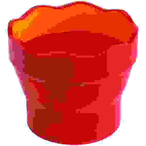 Стакан Faber-Castell \"Clic&amp;Go\" для воды складной, красный