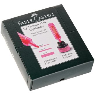 Текстовыделитель Faber-Castell \"46 Superfluorescent\" скошенный, толщ.линии от 1 до 5 мм, фл. розовый