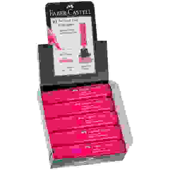Текстовыделитель Faber-Castell \"46 Superfluorescent\" скошенный, толщ.линии от 1 до 5 мм, фл. розовый
