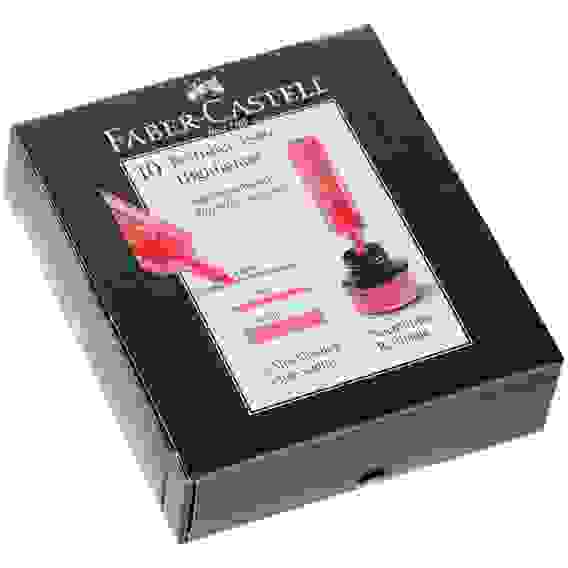 Текстовыделитель Faber-Castell \"46 Superfluorescent\" скошенный, толщ.линии от 1 до 5 мм, фл. розовый