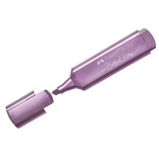 Текстовыделитель Faber-Castell \"TL 46\" скошенный, линия 1-5мм, рубиновый, металлик