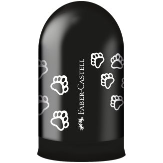 Точилка Faber-Castell \"Jelly\" пластиковая с 1 отверстием, контейнером, разных цветов